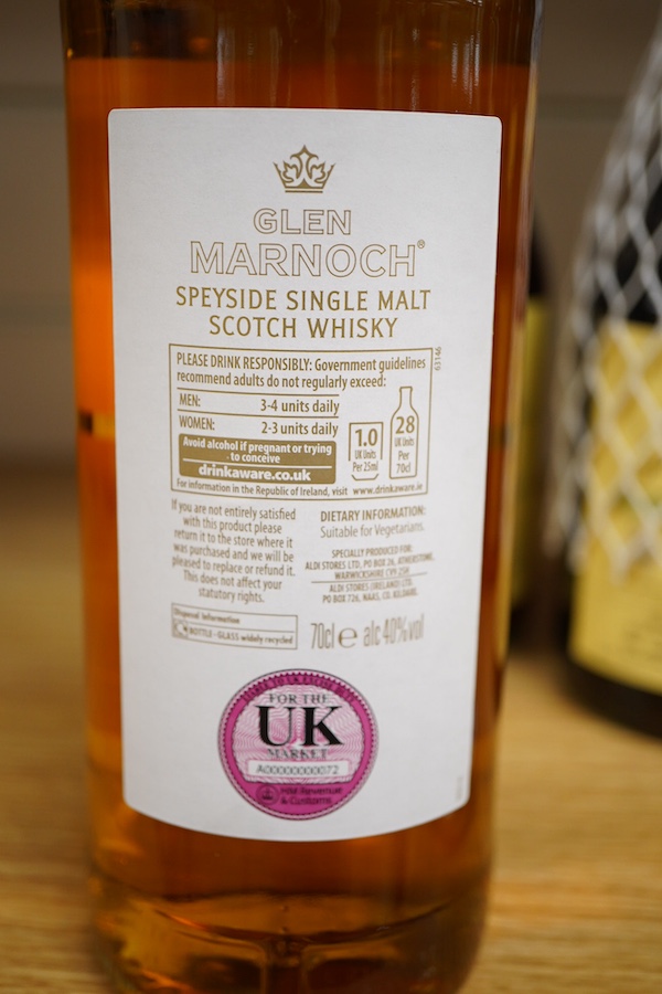 Gronstedts Extra Grand Cognac Fres Vieux, thirteen bottles and Glen Marnoch limited release Speyside single malt scotch whisky, one bottle in container (14)